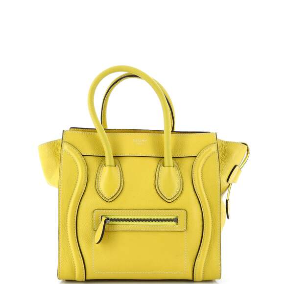Celine Luggage Bag Grainy Leather Micro #184916C90B - Picture 1 of 9